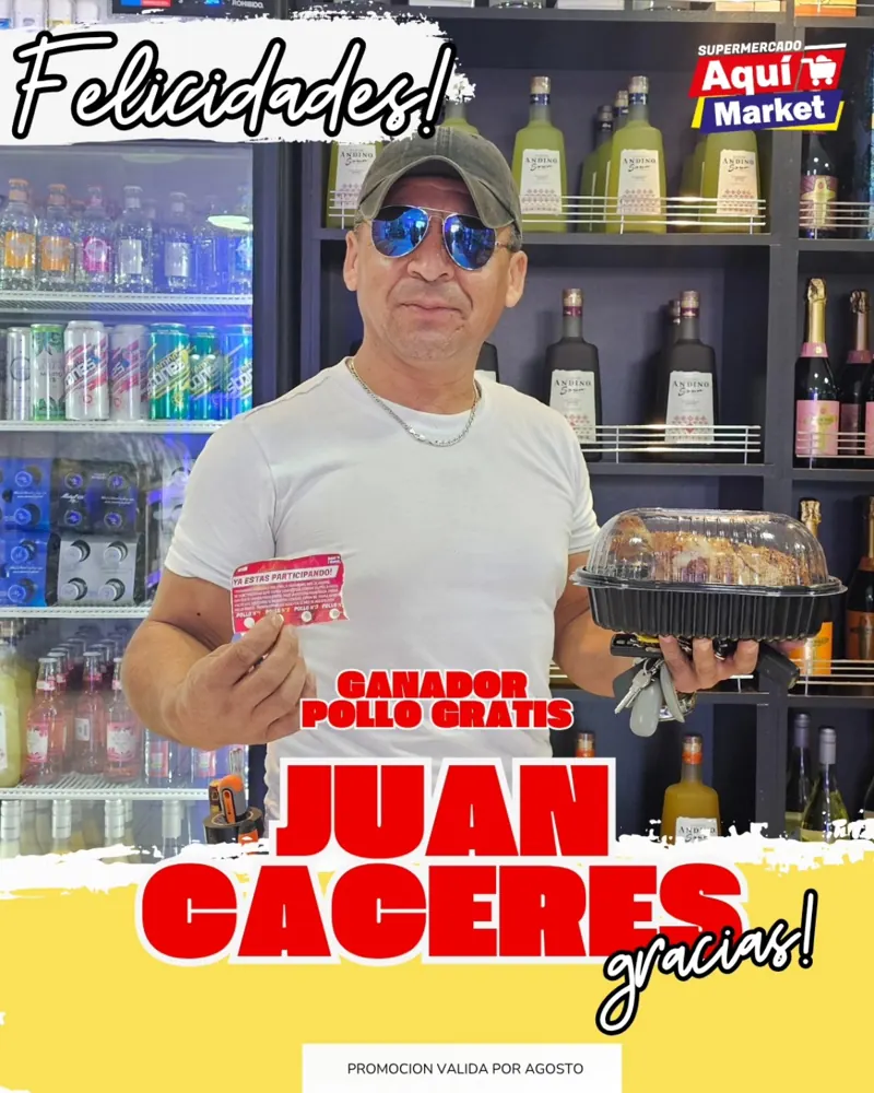 Ganador de un pollo asado gratis